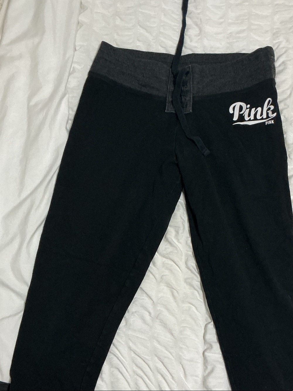 PINK Victoria's Secret Black & Charcoal Girls' Joggers
